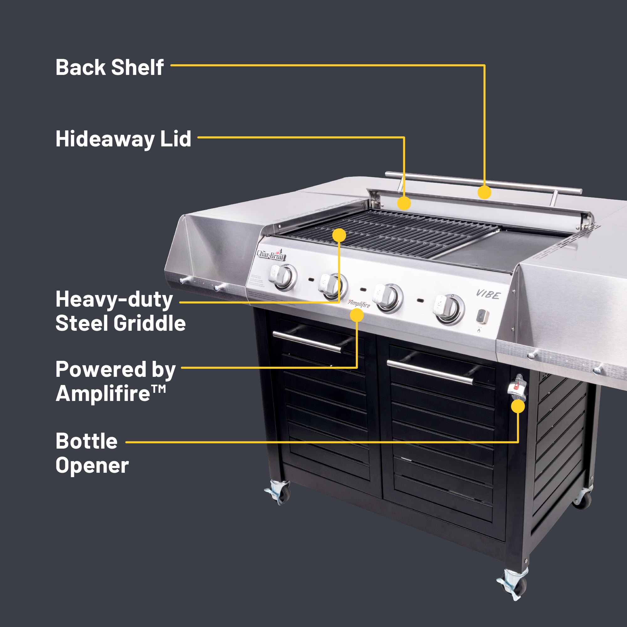 Charbroil® Vibe™ 535 Gas Grill - Griddle