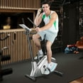 thumbnail image 5 of Gymax Magnetic Exercise Bike Upright Cycling Bike w/ LCD Monitor & Pulse Sensor, 5 of 10