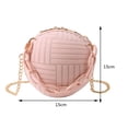 thumbnail image 3 of Bolso de baloncesto con cadena, Bolsas de mano de terciopelo a la moda, informales para adolescentes y niñas (rosa), 3 of 9