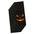 thumbnail image 4 of Tachiuwa 10Pcs Halloween Favor Bags Candy Bags Multifunction Flat Bags Halloween Trick or Treat Bags Pumpkin Smile Pattern for Cookies black, 4 of 10