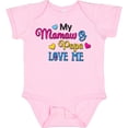 thumbnail image 3 of Inktastic My Mamaw and Papa Love Me with Hearts Boys or Girls Baby Bodysuit, 3 of 5