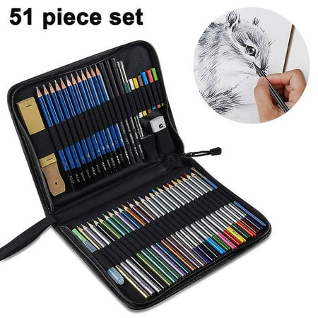 51 Pieces Drawing Pencils Art Kit, Drawing Pens Drawing Tools | Walmart