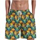 thumbnail image 2 of Puntoco Pantalones Cortos De Playa Para Hombre Bolsillo Con Cordón Día De La Independencia Pantalones De Media Longitud Estampados Blanco M, 2 of 5