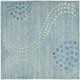 thumbnail image 6 of SAFAVIEH Soho Andrew Polka Dots Wool Area Rug, Light Blue, 6' x 6' Square, 6 of 8