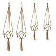 thumbnail image 4 of Flower Pot Holders Retro Style Hanging Basket with 10-28 cm Diameter Flowerpots Outdoor Use 6Pcs, 4 of 5