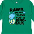 thumbnail image 4 of Inktastic Rawr Means I Love You in Dinosaur Valentine Boys or Girls Long Sleeve Toddler T-Shirt, 4 of 5