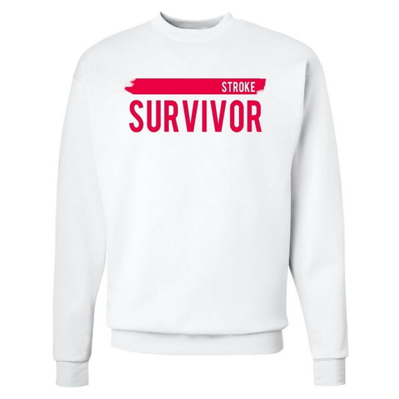 Inktastic Stroke Survivor Adult Sweatshirt