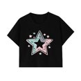 thumbnail image 6 of Rezuofi 2 Pcs Cowgirl Shirt Women Embroidery Western Outfits PU Leather Star Graphic Tees Short Sleeve Tops, 6 of 6