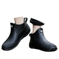 thumbnail image 3 of Kcodviy Slip Women's Rain Shoes Baseball Rain Boots Korean Version Solid Color Wide Rain Shoes for Women Short Tube Women's Water Rain Shoes Covers for Women Shoes, 3 of 7