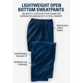 thumbnail image 3 of KingSize Men's Big & Tall Lightweight Jersey Open Bottom Sweatpants, 3 of 4