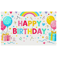 thumbnail image 5 of Colorful Happy Birthday Banner with Balloons Rainbows and Gifts Backdrop Background Party Supplies for Birthday Party Decorations Photography Props Photo Booth Decor, 5 of 7