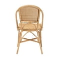 thumbnail image 4 of bali & pari Jaylyn Bohemian Natural Rattan Dining Chair, 4 of 10