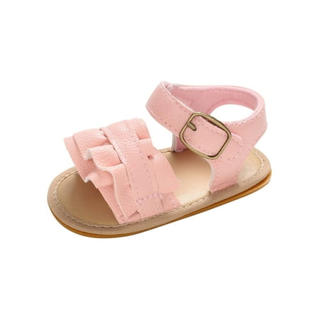 

Binmer Baby Girls Sandals Footwear Cute Summer Flat Princess Shoes Infant First Walkers
