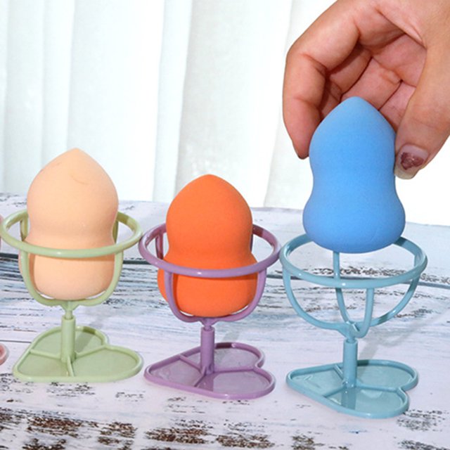 Soporte de esponja de maquillaje cosmético Soporte de secado de almacenamiento de esponja de maquillaje (púrpura) Ehuebsd Cuidado Belleza
