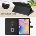 thumbnail image 4 of for Samsung Galaxy Tab S6 Lite 10.4 inch (2024/2022/2020 Release) Case, Rhombus Pattern Multiple Viewing Angles Stand Slim Folio Cover (Black), 4 of 6