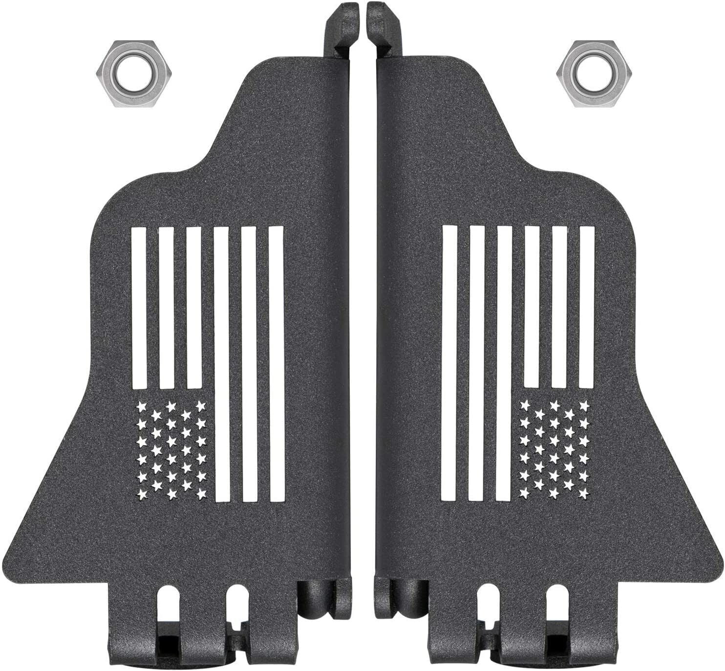 Steel Front Foot Pegs Rest Pedal Exterior For 20072020 Jeep Wrangler