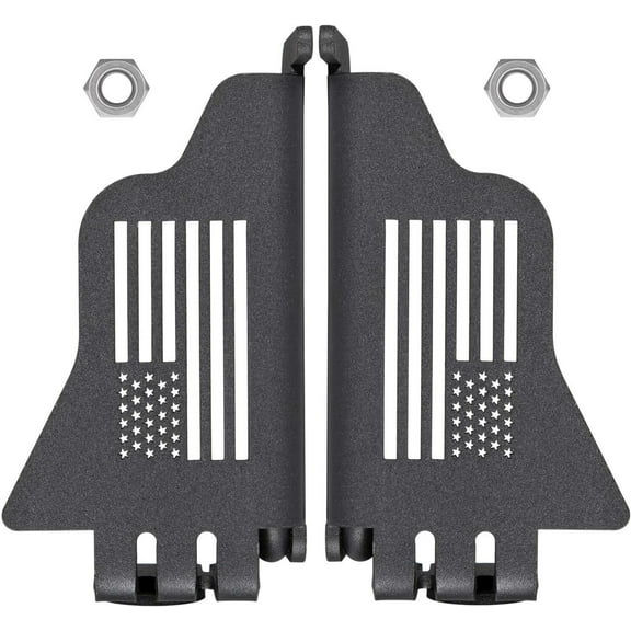 2PCS Steel Front Foot Pegs Rest Pedal For 2007-2020 Jeep Wrangler JK JL 2/4-Door