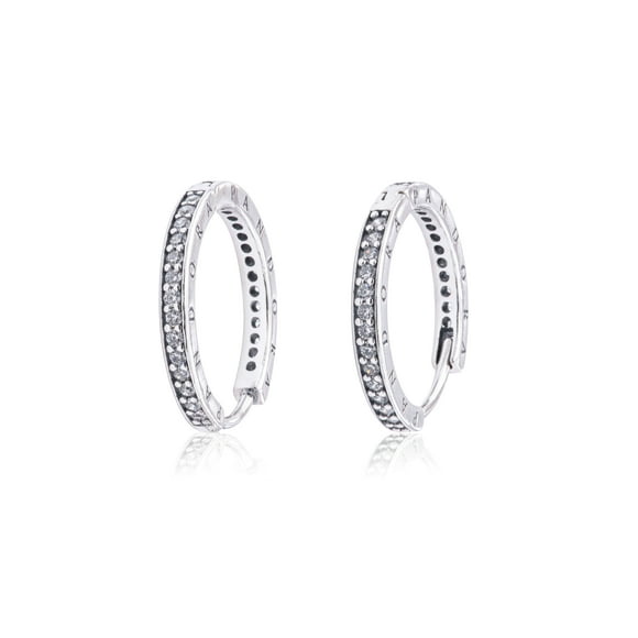 PANDORA Signature Hoop Earrings -