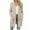 Beige, variant on BXINGOHAI Women's Open Front Cardigan Solid Long Sleeve Tops Soft Comfy Casual Outwear Coats With Pockets Gray,XL