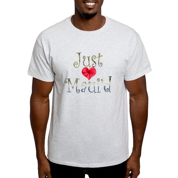 CafePress - Just Maui'd Hibiscus Heart Light T Shirt - Men's Classic Graphic T-Shirt