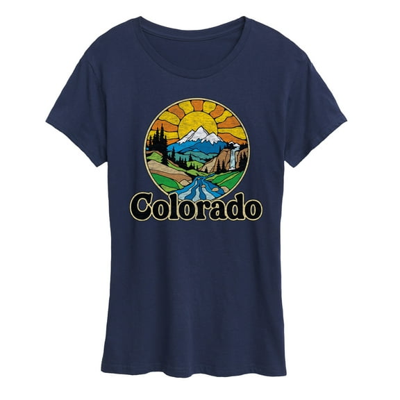 Instant Message - Groovy Colorado - Vacation Destination - Women's Short Sleeve Graphic T-Shirt
