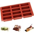 thumbnail image 1 of Moldes de Silicona Rectangulares con Huellas Molde de Silicona para Tarta de Queso Moldes de Silicona para Barra de Granola Molde Rectangular de Silicona Suave y Fácil de Desmoldar para Pan Tortas de, 1 of 5