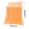 thumbnail image 3 of Mecorevxz Oversized Bath Towels,70 x 140 cm Extra Large Highly Absorbent Towels for Adults Home Beach (Orange), 3 of 6