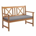 thumbnail image 4 of Alaterre Furniture Manchester Acacia Outdoor Wood 4-Piece Conversation Set, Natural, 4 of 10