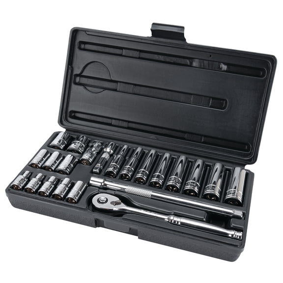 Performance Tool W36904 1/4-Inch Drive MET Socket Set, 22-Piece