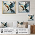 thumbnail image 4 of Designart "Elegant Harmony In Parrot Flight II" Parrot Wall Art Prints, 4 of 7