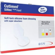 BSN Medical Cutimed Siltec Plus Foam Dressings, 16 cm x 24 cm (6 in x 9.5 in), Box of 5