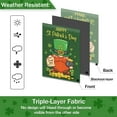 thumbnail image 4 of St Patrick''s Day Garden Flag Shamrock Leprechaun Hat 12x18 Inches Double Sided, Green Lucky Clover Holiday Outdoor Yard Decorations (Gnome-01), 4 of 6