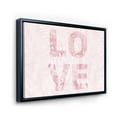 thumbnail image 3 of Designart 'Pink Pastel Love Abstract ' Shabby Chic Framed Canvas Wall Art Print, 3 of 5