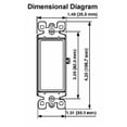 thumbnail image 2 of Leviton Mfg Switch 3Wy Decora Noir R65-05603-2ES, 2 of 3