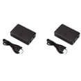 thumbnail image 1 of 2X Mini 2 Port Rj45 Lan Hub Network Switch Box Computer Ethernet Internet Adapter Rj45 Splitter Switch, 1 of 6