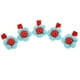 thumbnail image 2 of Pinzas para el cabello de Niña Macarena 5pcs azul, 2 of 7