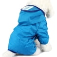 thumbnail image 1 of Chubasquero para perros BRI Poncho con capucha ajustable impermeable S Azul, 1 of 5