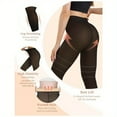 thumbnail image 3 of Women's Fleece-Lined Sheer Leggings – Faux See-Through Thermal High-Waisted Thick Winter Tights, 3 of 6