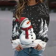 thumbnail image 2 of Women's Ugly Christmas Sweatshirt Funny Xmas Tree Graphic Long Sleeve Round Neck Loose Holiday Pullover Shirt, 2 of 4