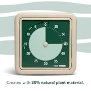 Time Timer® RETRO 8 inch Eco Edition Visual Timer - 60 Minute Desk Countdown Clock - Green Land