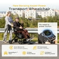 thumbnail image 4 of Sinceborn Electric Rollator Walker for Seniors, Mobility Rollator Walker 4-Wheel with Motors, Transport Electric Wheelchair Walker with Seat, Lightweight Foldable Design, High Style, 4 of 14