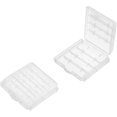 thumbnail image 1 of HUGFEGWE 4 x AA/AAA Battery Storage Case Holder Organizer Box Transparent 4Pcs CJB91-112422, 1 of 7