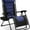 Blue and Black, variant on SereneLife Foldable Outdoor Zero Gravity Padded Lawn Chair, Adjustable Steel Mesh Recliners (Blue)
