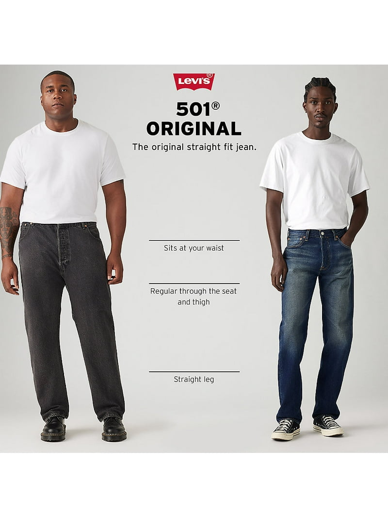 Levi's Men's 501 Original Fit Jeans, Mid-Rise, Straight Leg