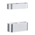 thumbnail image 1 of estante de almacenamiento sin perforaciones De La Puerta Del Hogar Soporte De Drenaje Soporte De Almacenamiento Estante Conjunto De Plata, 1 of 9