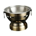 thumbnail image 3 of DOLITY Shabu Hot Pot Lightweight Hotpot Portable for Home Picnic Kitchen Countertop bronze, 3 of 9