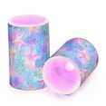 thumbnail image 7 of Yayeee Flameless Candles with Remote Flickering Battery Operated Multi Color Changing, Neon Starfish Pattern, 7 of 7