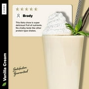 Keto Chow CORE Vanilla Cream with Stevia Ultra Low-Carb Meal Shake, Single Meal