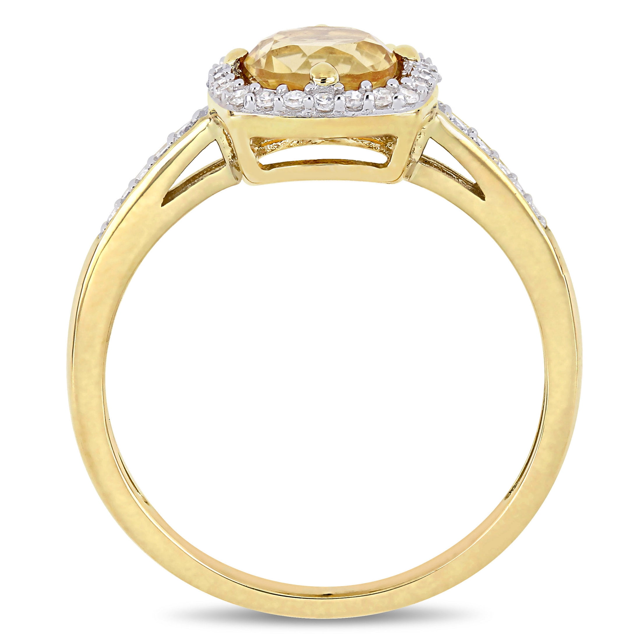 Everly Women's Citrine 10k Yellow Gold Ring