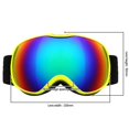 thumbnail image 2 of Sonducket Gafas de nieve, correa ajustable antivaho, deportes de invierno, esquí, patinaje, gafas, suministros para gafas para niños Deportes de nieve, 2 of 3